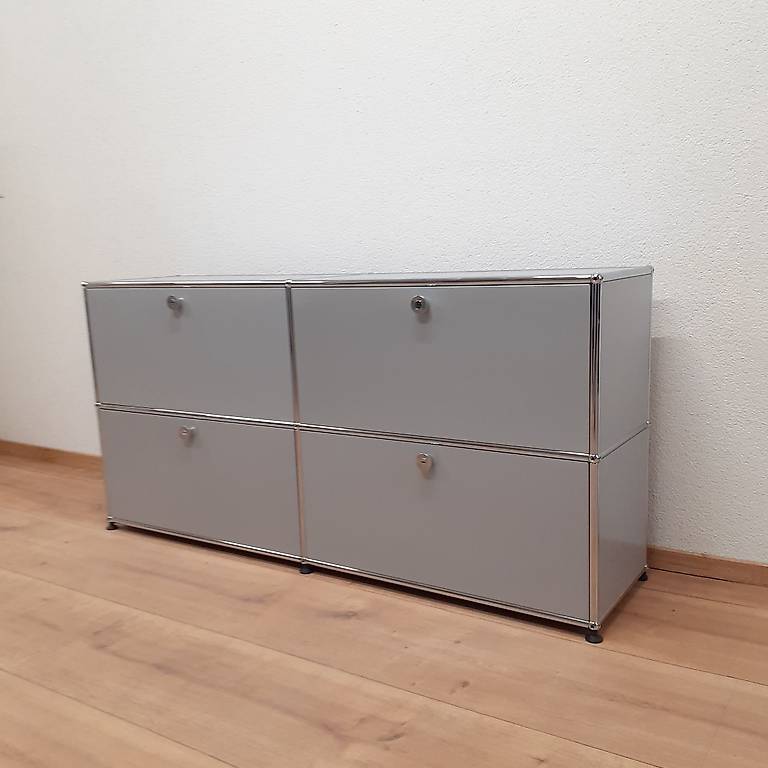 USM Haller Sideboard 2x2 Mattsilber