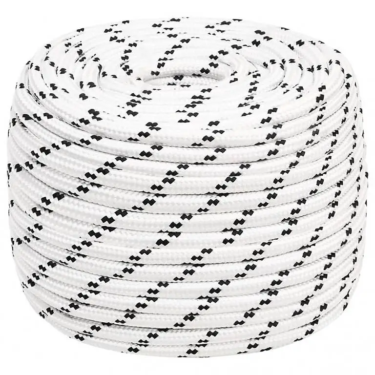 Bootsseil Geflochten Weiss 14 mmx250 m Polyester