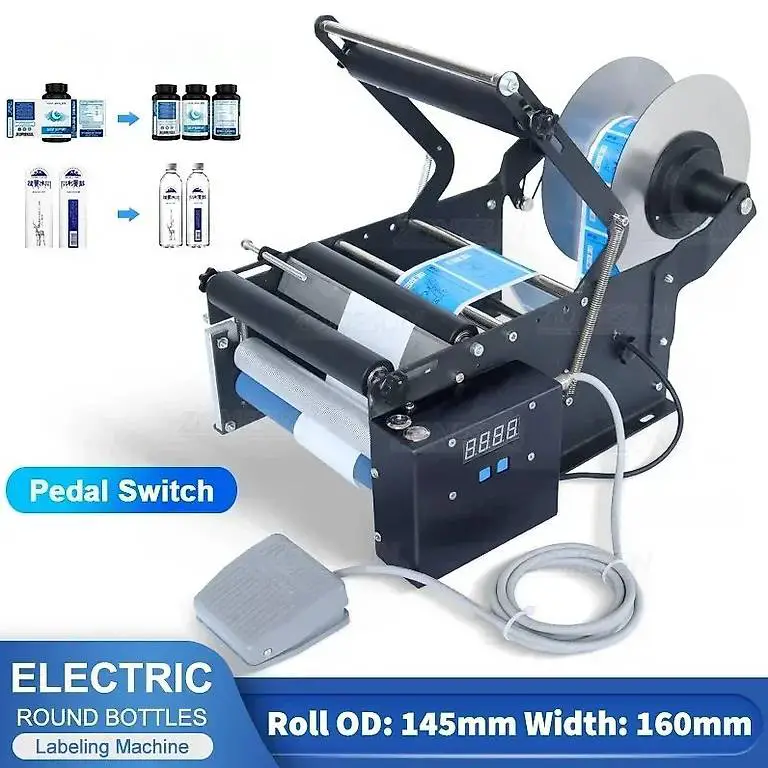 Etikettiermaschine, Fussschalter, High-Speed-Kennzeichnung