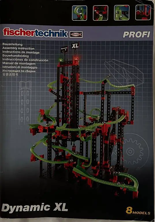 Fischer Technik Murmelbahn Dynamic XL 8Modelle