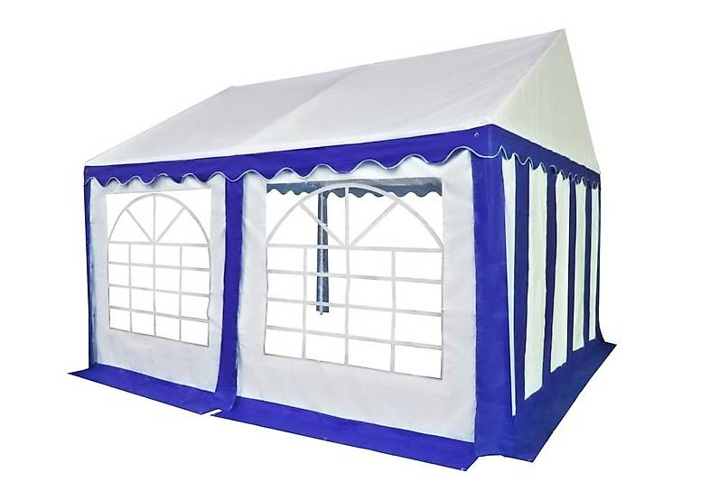 PROFI Festzelt / Partyzelt PRO PVC 4x4 Meter blau