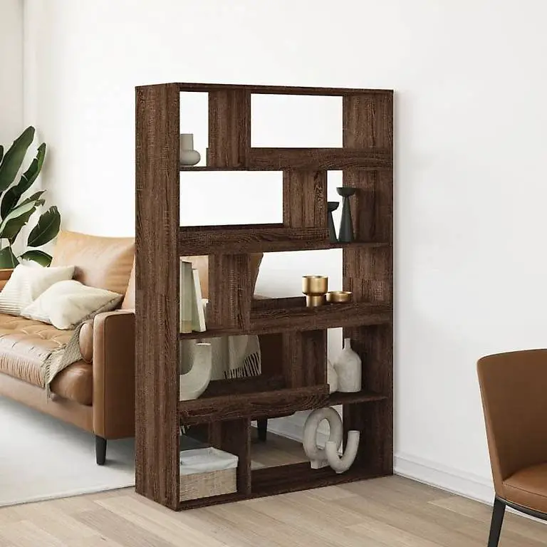 Raumteiler Eichen-Optik 100x33x156,5 cm Holzwerkstoff