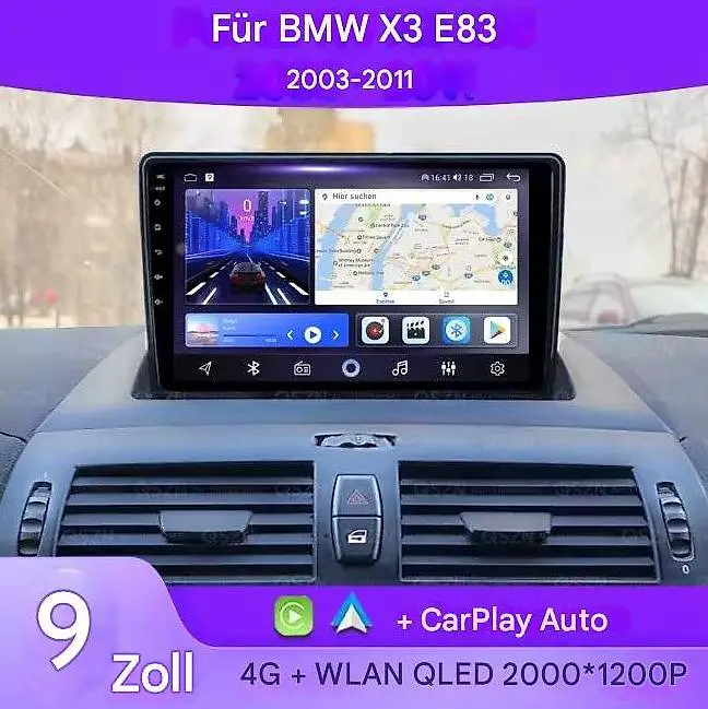 upgrade bmw x3 e83 (2004-2010) | gps | dsp | 4g | wlan