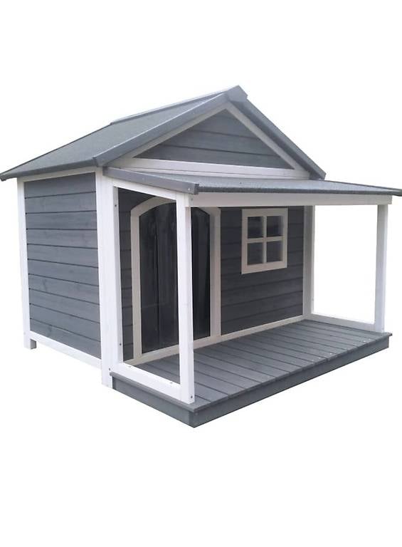 Hundehütte aus Massivholz