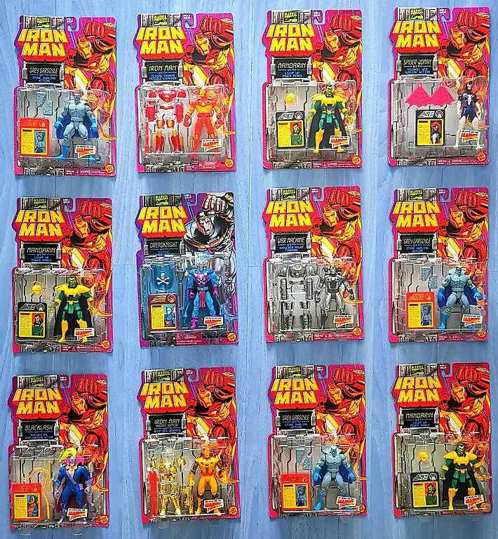 Iron Man Action Figuren von 1994 (12x Stück )