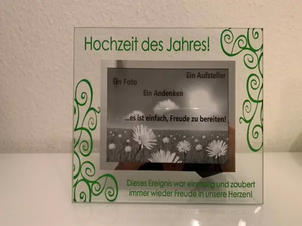 Hochzeit des Jahres Bilderrahmen