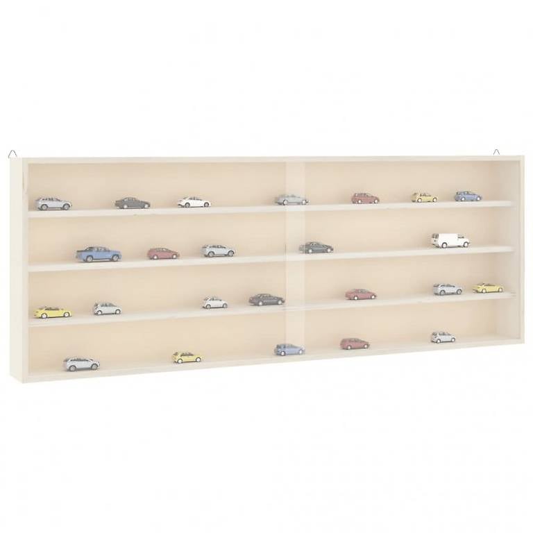 Sammlervitrine aus Holz mit Türen 100x8,5x37 cm