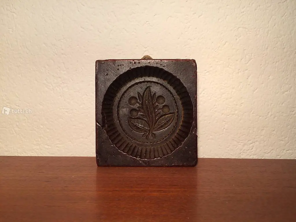 Kleines Wachs Model Wandbild Kunstwerk 50er 60er vintage