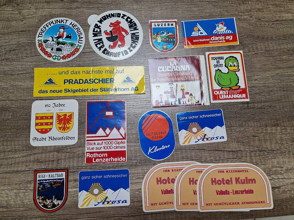 Stickern Flims, Lenzerheide, Arosa, Klosters...