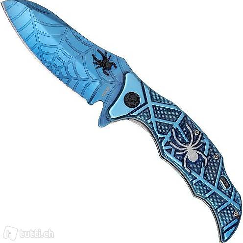  "neuware" taschenmesser blue spider