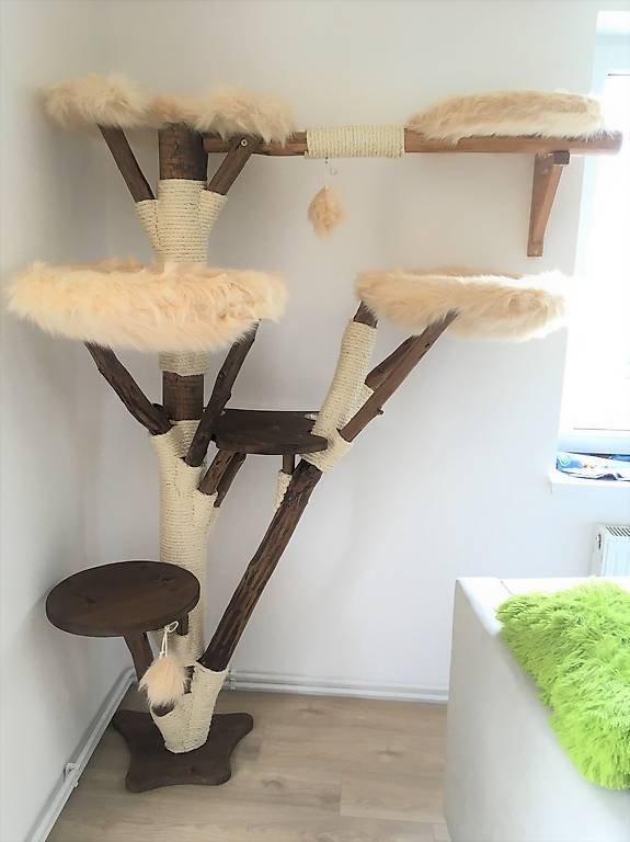 naturholz katzenbaum naturkratzbaum neu+massiv+unikat