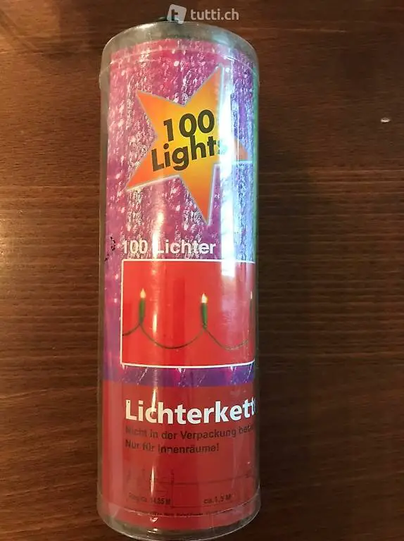 Lichterkette mit 100 Lampen