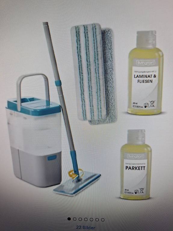 Livington Everclean Mop mit Elektrischer Frischwasserpumpe