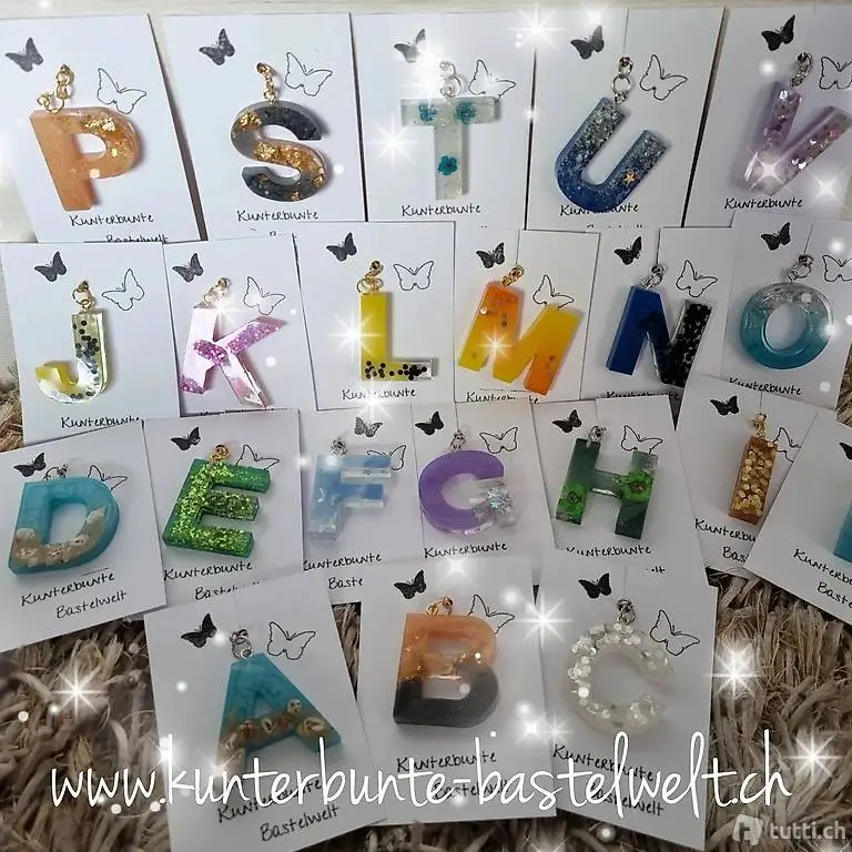 Schlüsselanhänger aus Giessharz