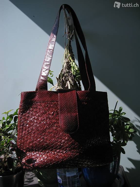 Rarität: Tasche aus echten Schlangenleder