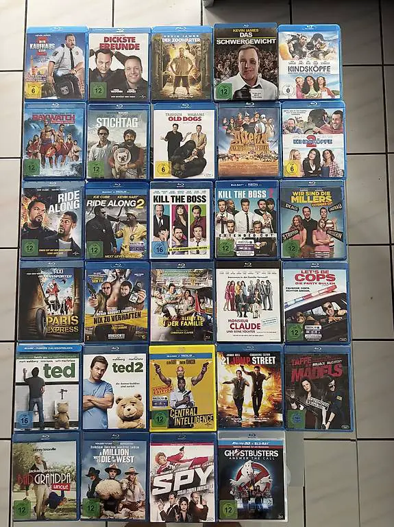 Filme auf DVD und Blueray