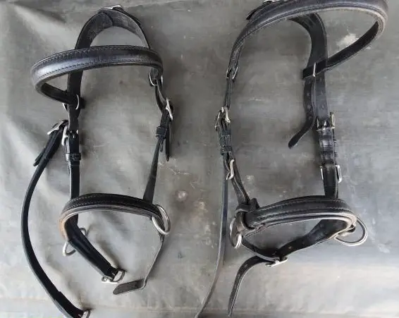 2 Fahrzäume für Esel, Stockmass 100-110cm