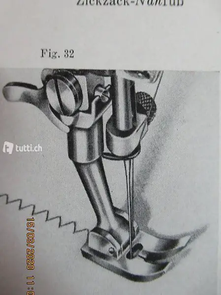  Nähfuss, Zickzackfuss, auch für alle Zierstiche