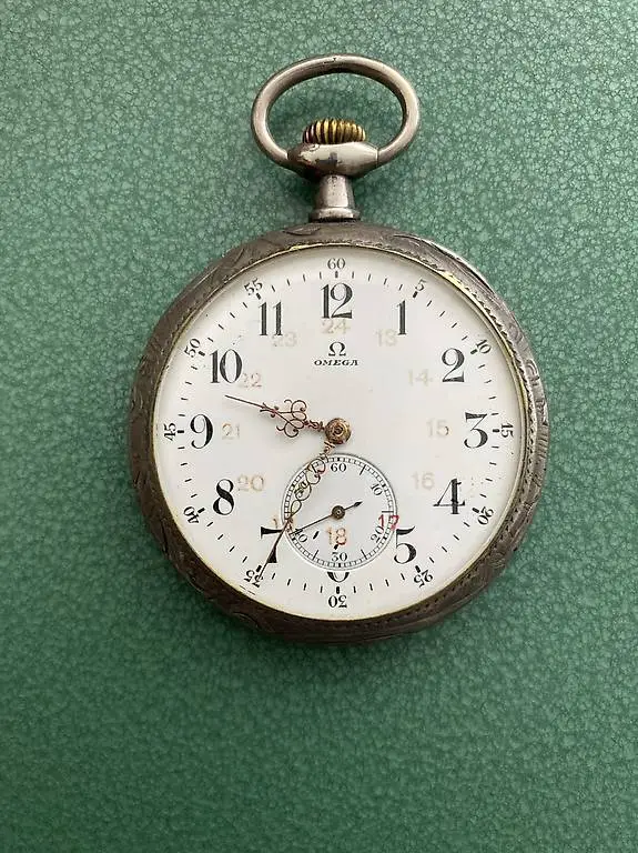 Taschenuhr Silber OMEGA Lepin