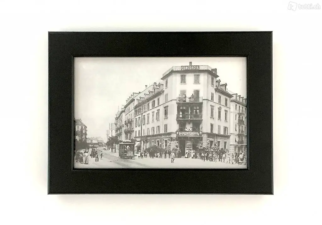 Vintage Schwarz-Weiss Foto - Badenerstrasse, Zürich