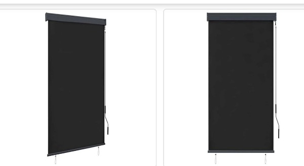 Senkrechtmarkise mit Handkurbel