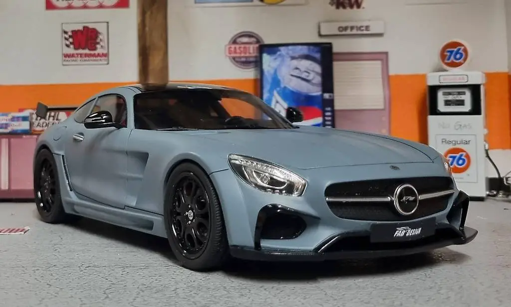 1/18 Mercedes Benz AMG GT Fab Design Matt Grau GT Spirit