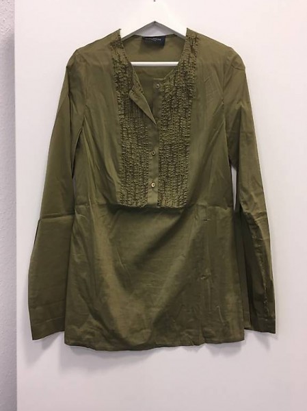 PIAZZA SEMPIONE; Bluse, olive, Baumwollgemisch, 40