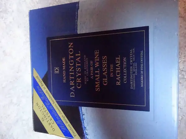 Bicchieri di cristallo nuovi "Handmade"