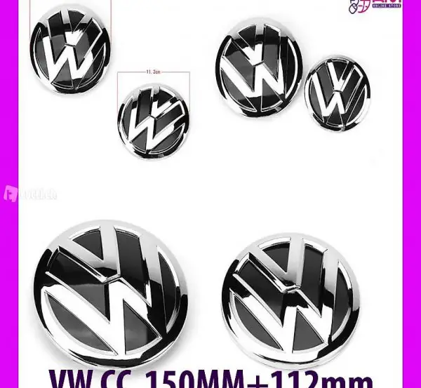 VW CC 150MM + 112mm Kühlergrill-Emblem
