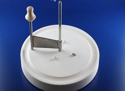  LA GIROLLE AHORN-HOLZ KÄSEHOBEL + GLASGLOCKE