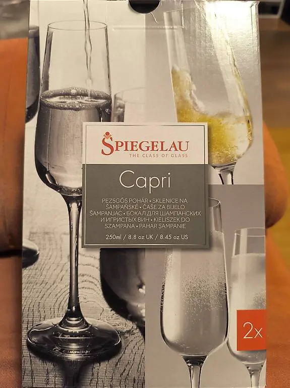 Spiegelau Capri Champagnergläser 6x2