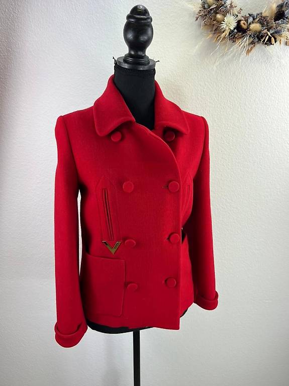 Doppelreihiger Blazer von Valentino Grösse 38 Rot