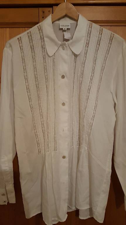 Langarmhemd weiss, Gr. L