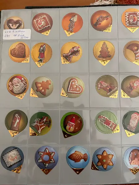 Ca. 1610 Kaffee Rahm Deckeli Sammlung ca. 50 Sujets Motive