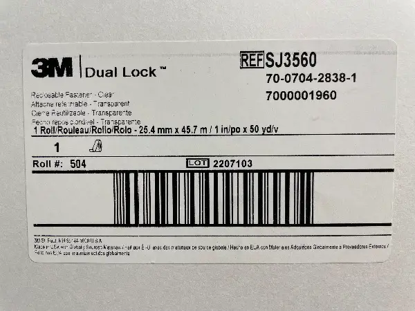 3M Dual Lock - Druckverschluss SJ3560 - Klettstreifen