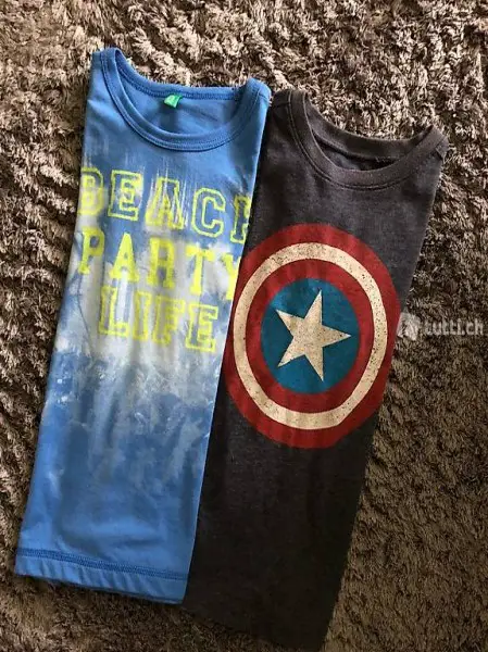 2x kurzarmshirts