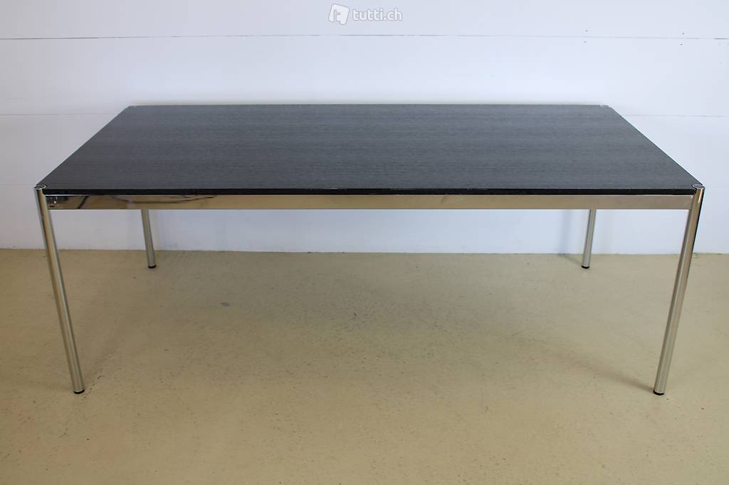  7 USM Tische in schwarz / 2m x 1m