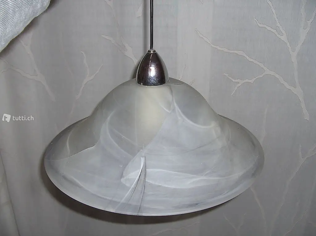 Deckenlampe aus Glas, Leuchte, höhenverstellbar