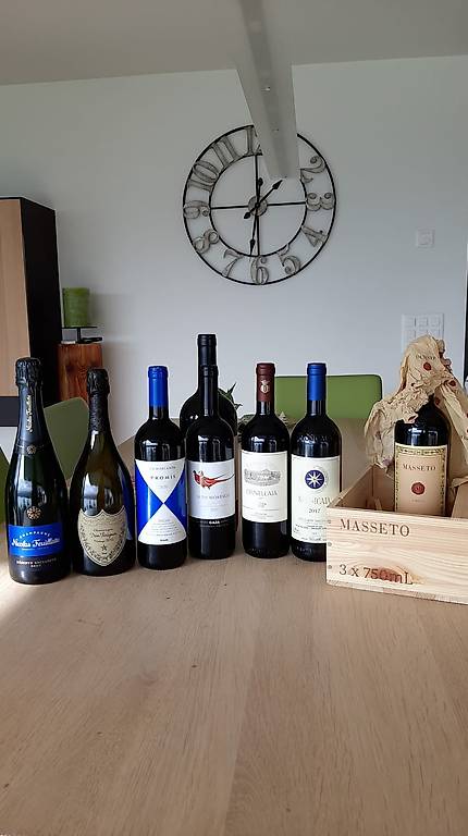 Ornellaia, Sassicaia, Masseto, Dom Perignon usw.