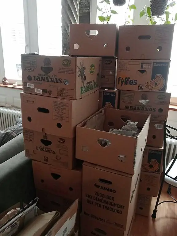 Umzugskartons Bananenschachteln