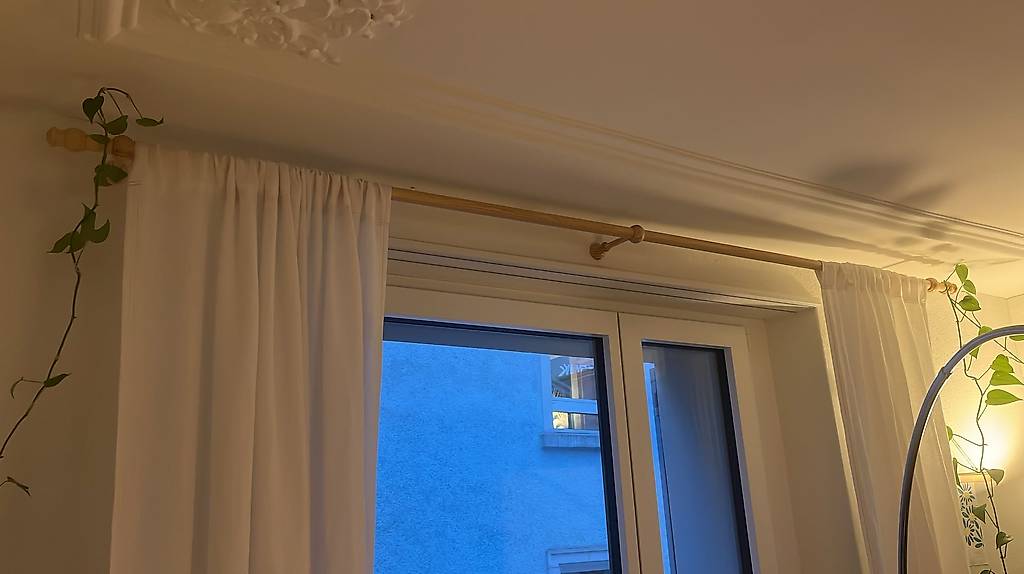 Gardinenstange Holz 160cm