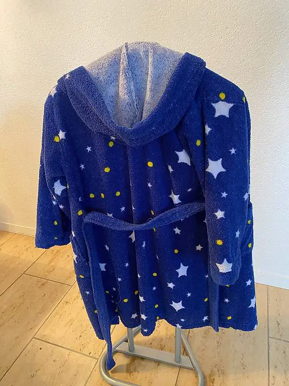 Kinder Morgenmantel Bademantel mit Kapuze 158/164