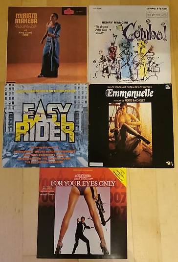 5 original Filmmusik LP"s