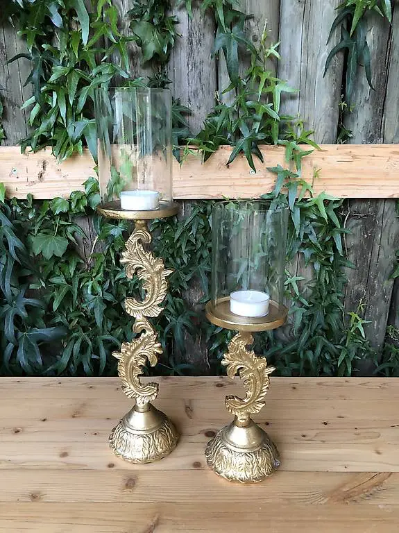 Kerzenständer, Deko, Ständer, , Goldständer
