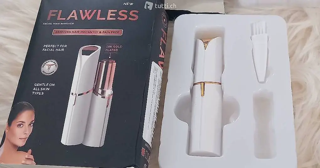 Neuer OVP Gesichtshaarentferner Epilierer Stift weiss