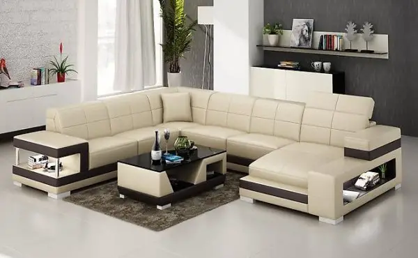  LEDERSOFA COUCH WOHNLANDSCHAFT DESIGN MODERN SOFA G 8017