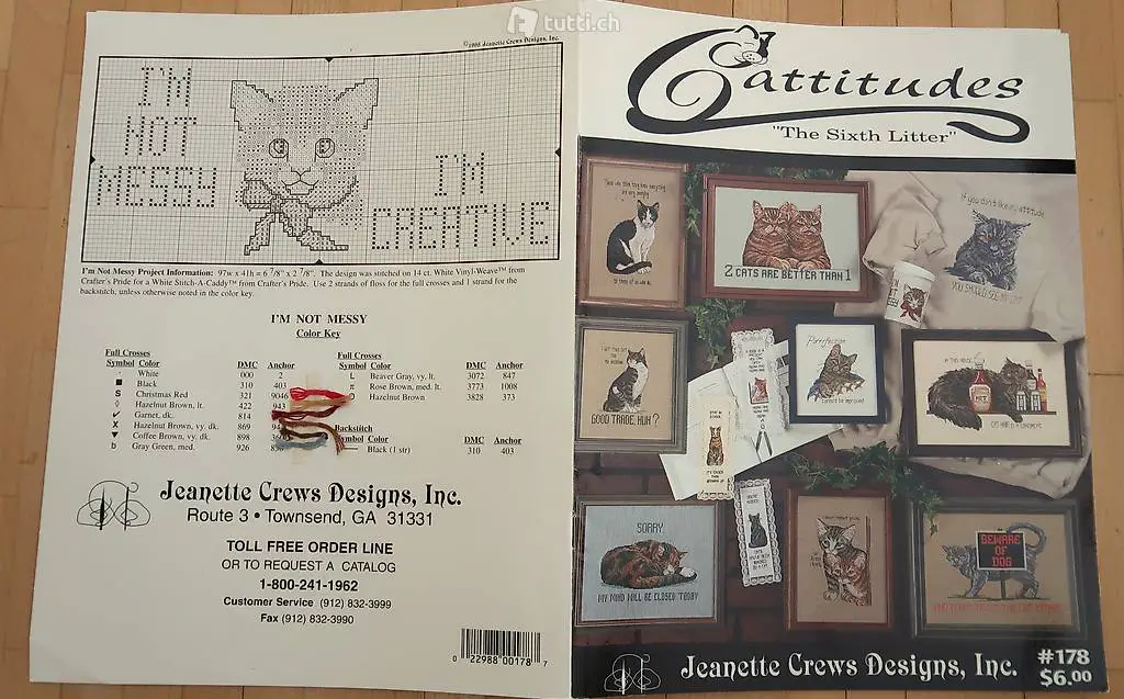  Cattitudes Stickvorlagen