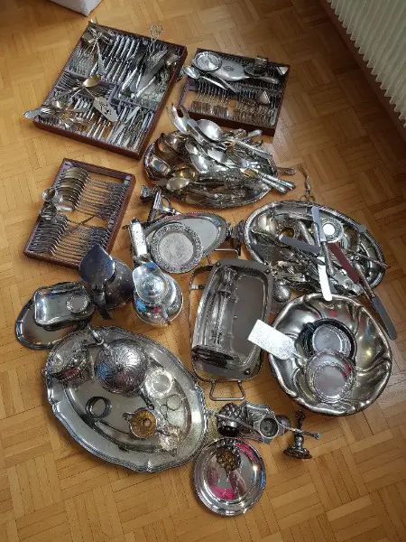 Tafelsilber zum einschmelzen, 10kg+