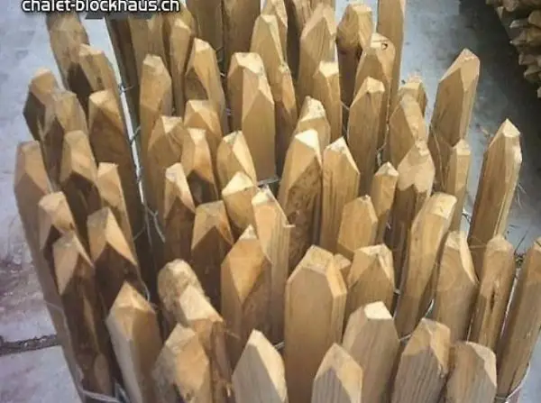  Gartenzaun englische Kastanie 460 x 120 (2 Drähte)