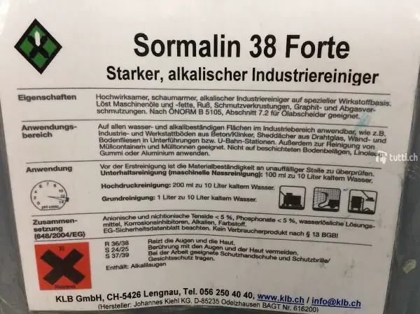 Putzmittel, Reinigungsmitte, 10-Liter-Bidon, ungebraucht